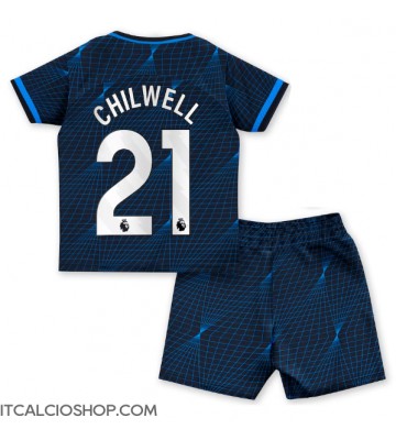Chelsea Ben Chilwell #21 Seconda Maglia Bambino 2023-24 Manica Corta (+ Pantaloni corti)
